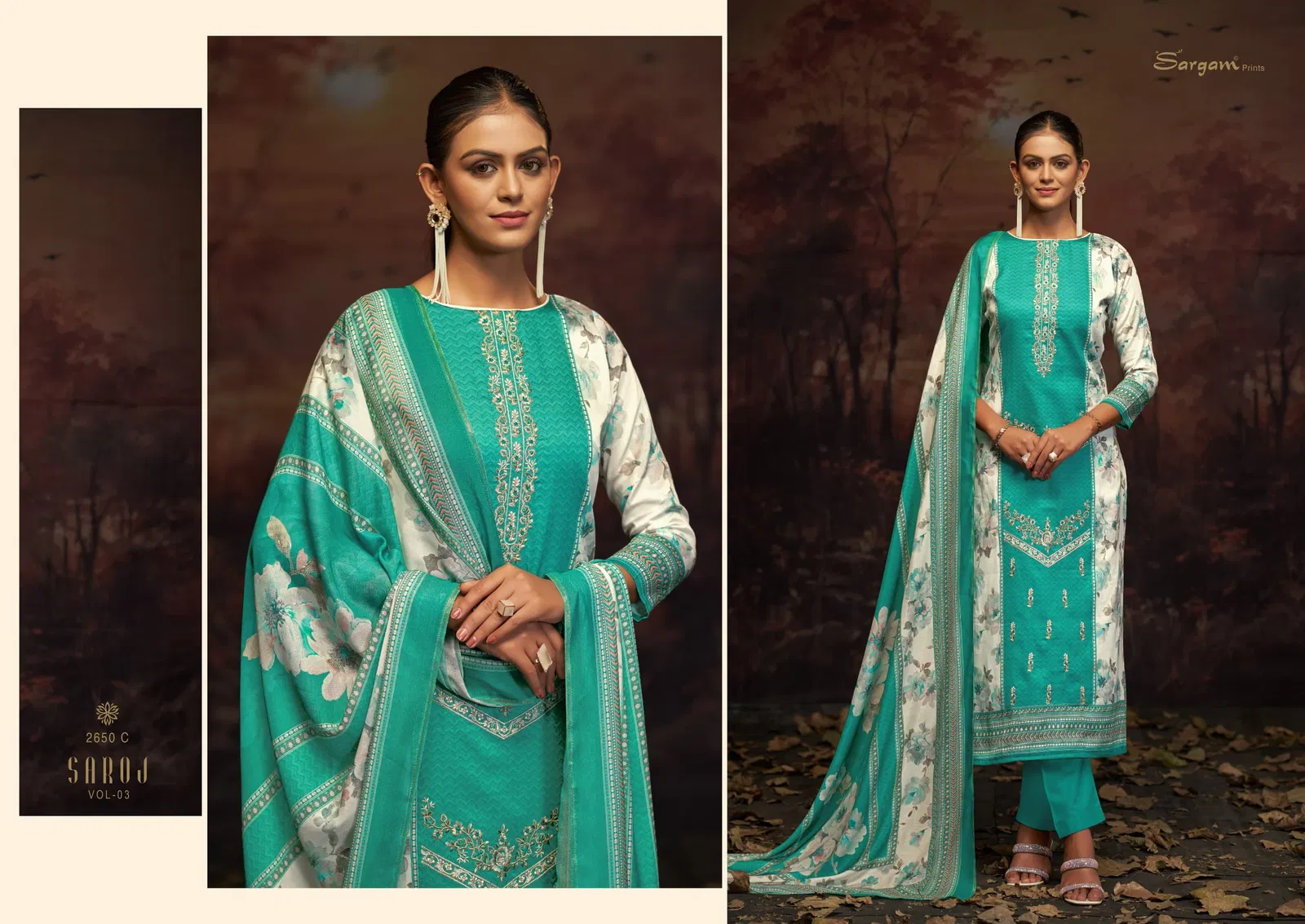 Saroj by Sargam Pure Jam Printed Designer Salwar Suit Wholesale In India